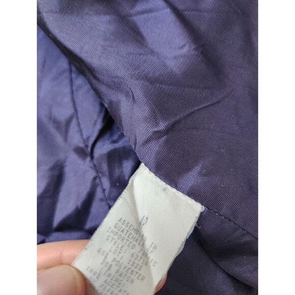 VTG Petite Sophisticate Blue Houndstooth Tweed Blazer Button Up Sz 4P EUC - Picture 9 of 10